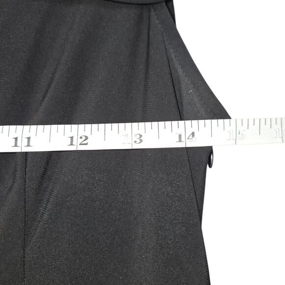 Scarlett Womens 8 Black Chiffon Cape Overlay Sheath Dress Witchy Whimsigoth - Picture 14 of 16